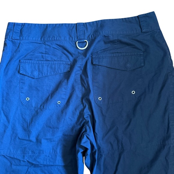 Y2K Lauren Active Ralph Lauren Blue Utility Capri Cargo Pants L-RL 04 Sz 10 - Picture 8 of 8